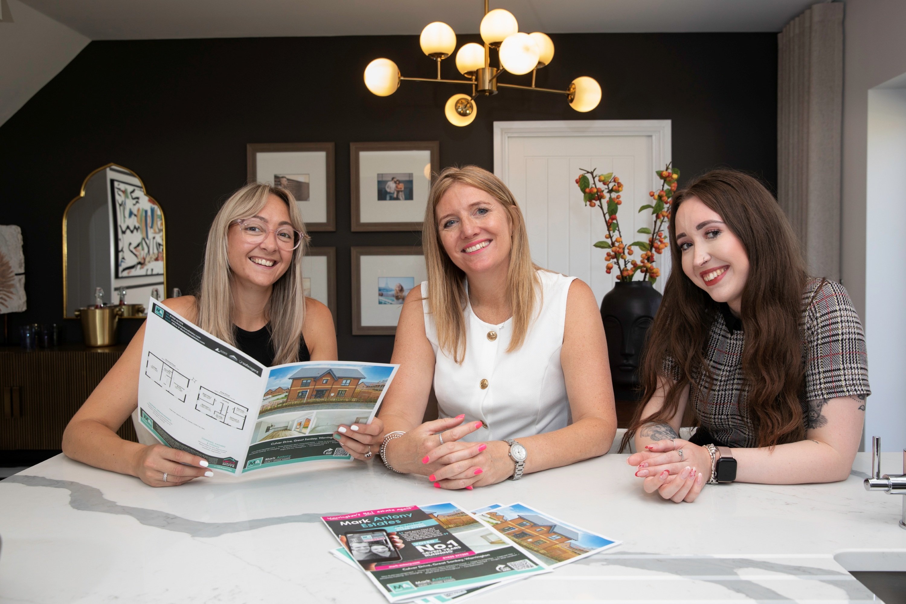 Anwyl and Mark Antony Estates-6 Imogen Suffell, centre, with Jodie Wane and Steph Croft