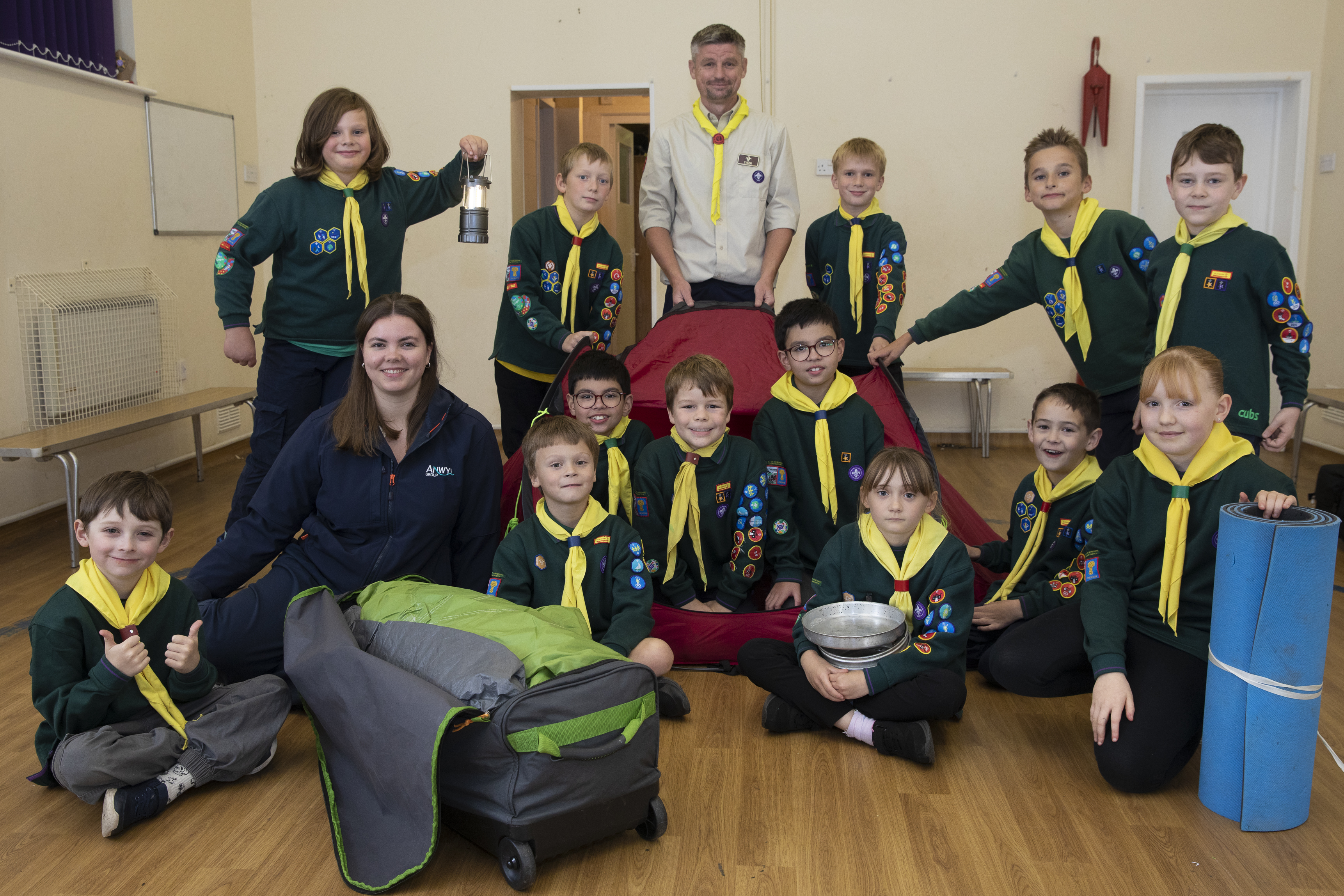 Group of Scout members