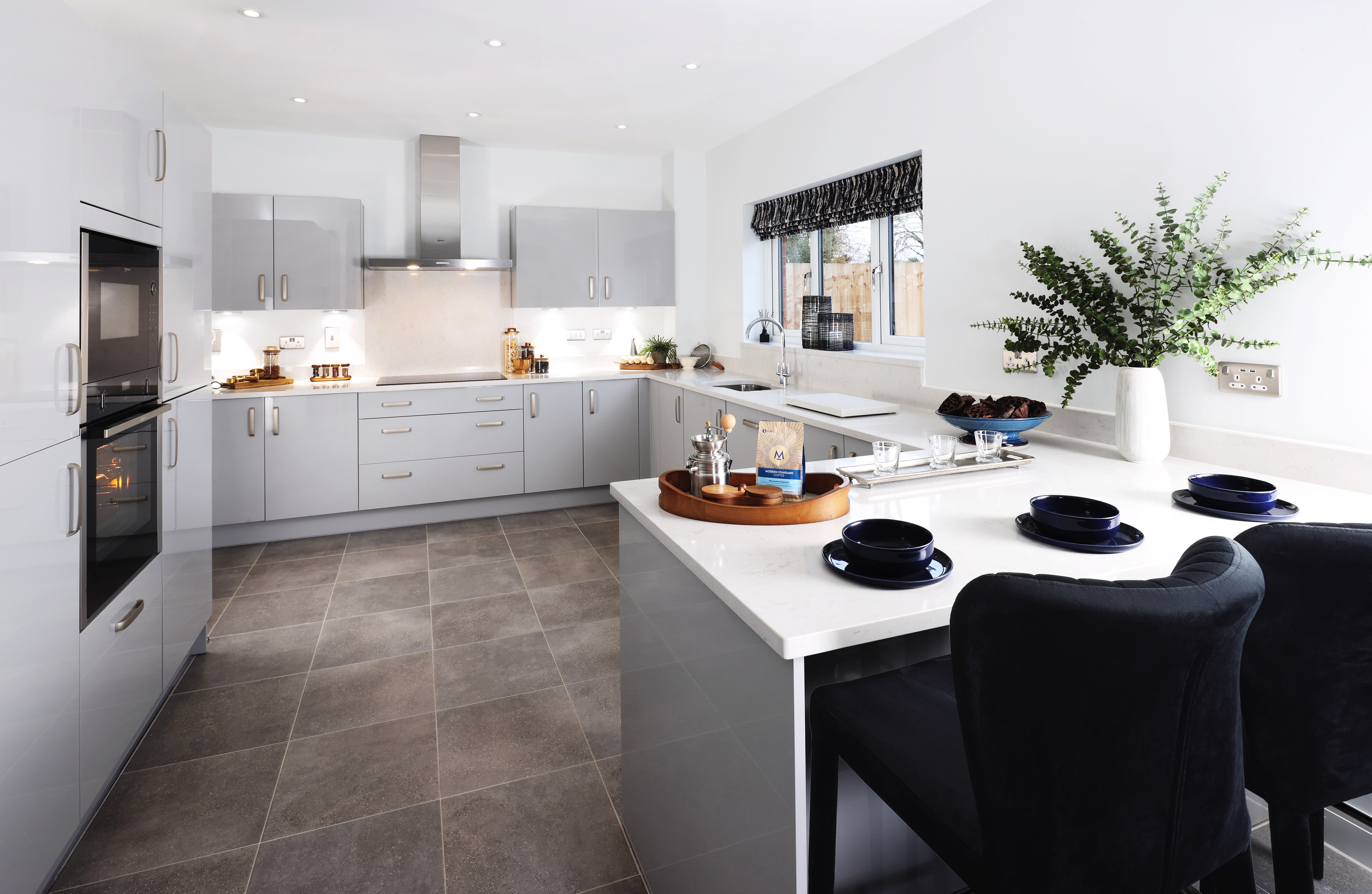 A kitchen in a show home at The Fairways