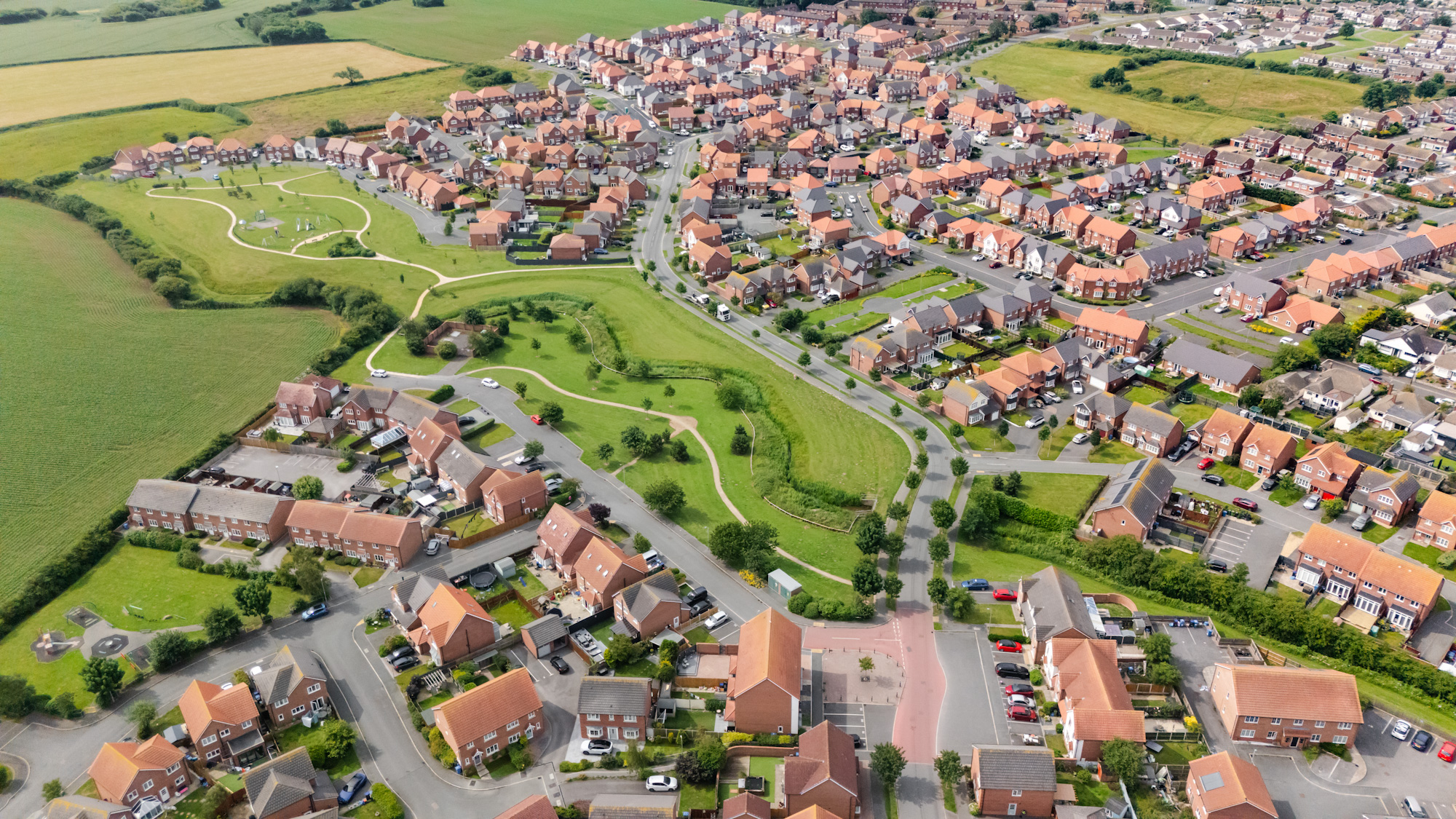 Photo of development from above