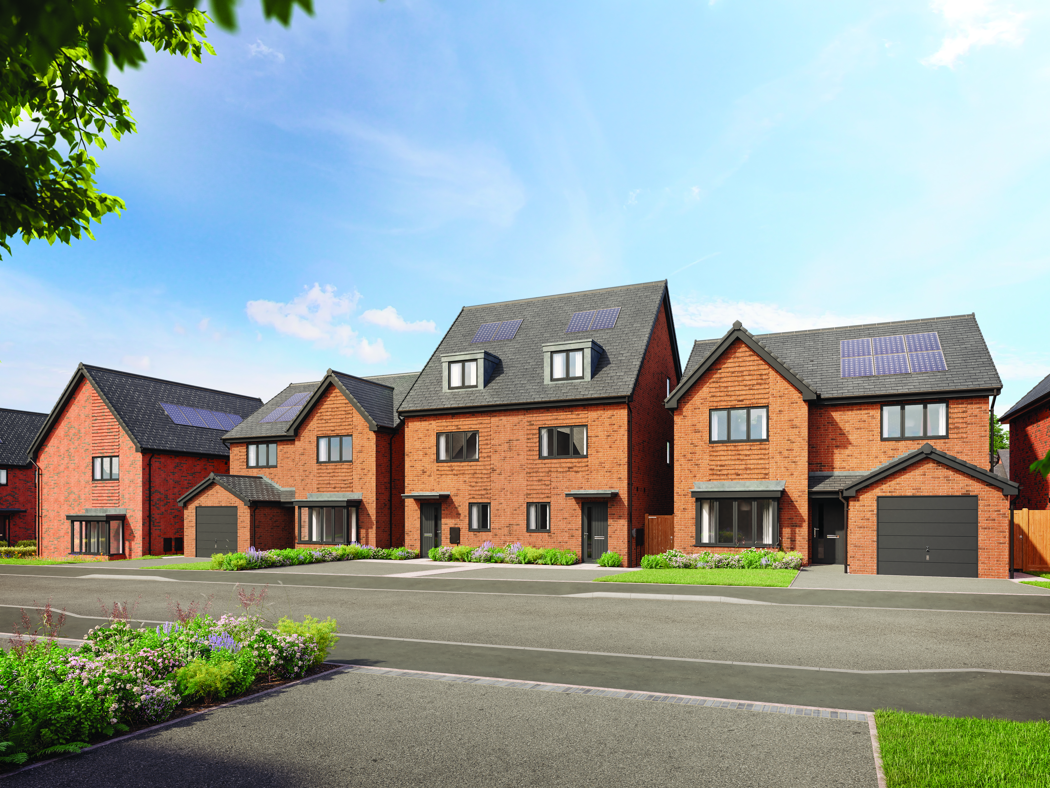 CGI streetscene at Lottie Gardens