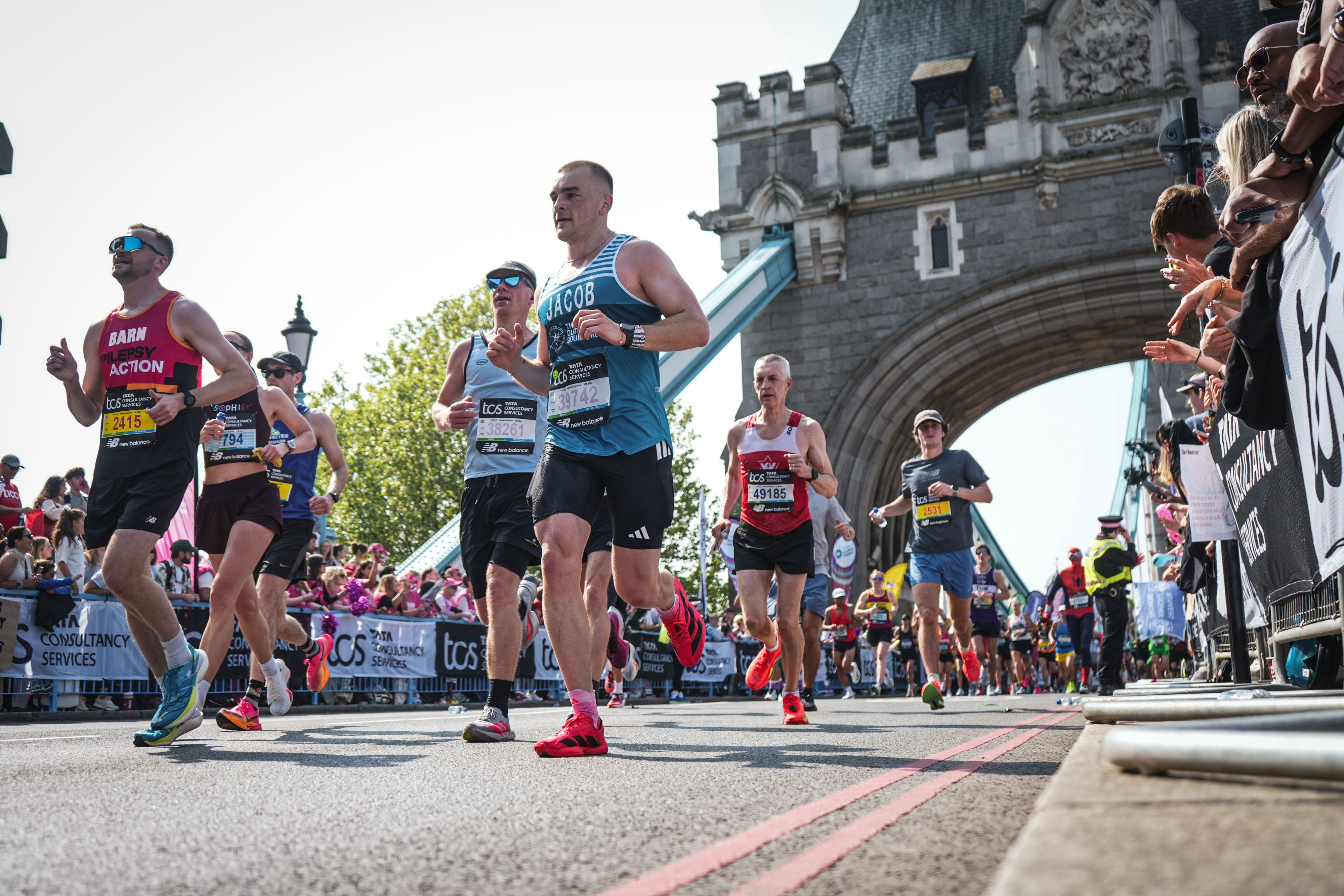 Jacob runnning London marathon